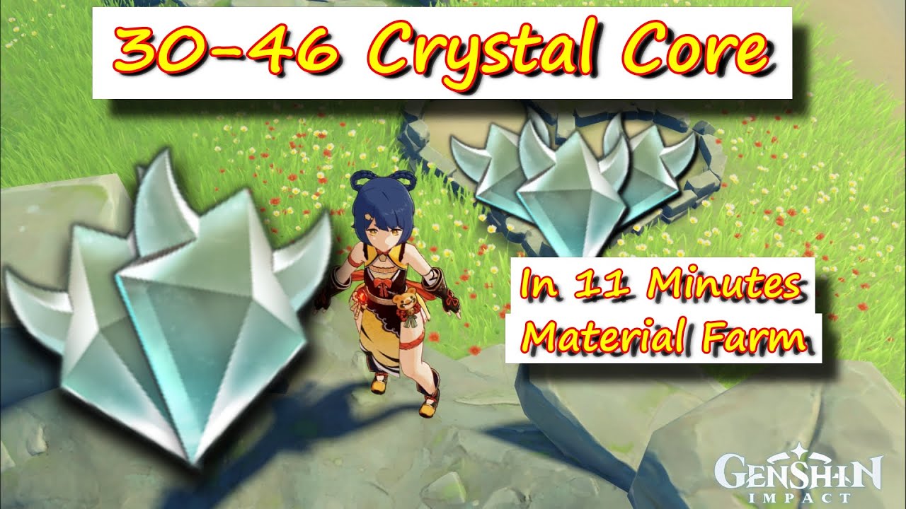 30-45 Crystal Core Mondstadt Region - Genshin Impact Material Farm