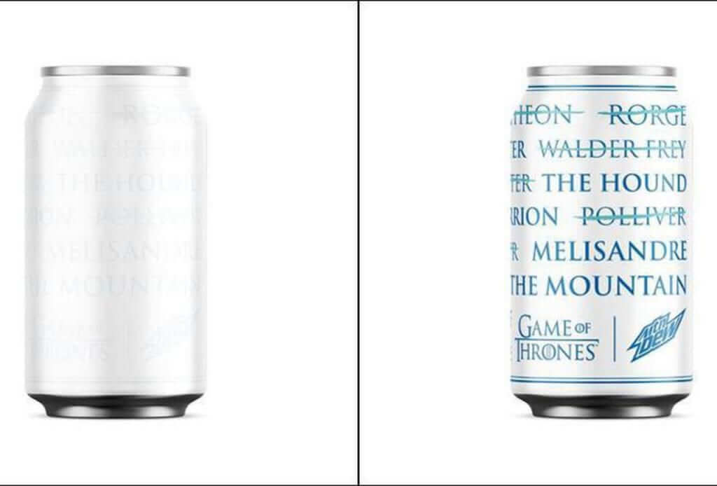 Game of Thrones Limited Edition Mountain Dew Cans Revealed