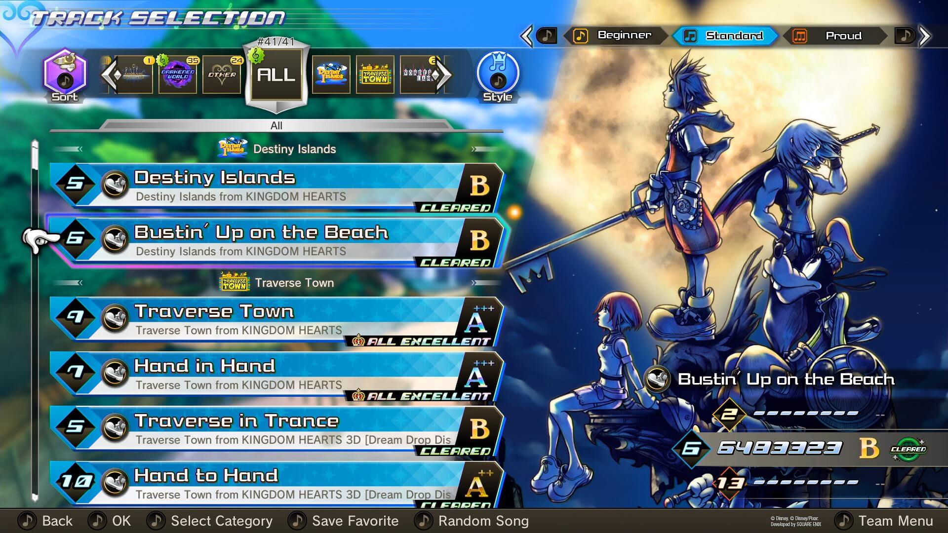 Kingdom Hearts Melody of Memories Track List