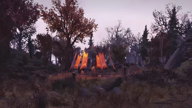 Best Locations to Find Cultists in Fallout 76 A Mothman Cultist bonfire in Fallout 76