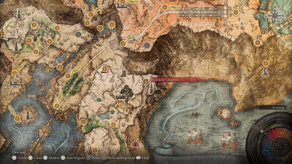 deathroot dropped cemetary shade in black knife catacombs