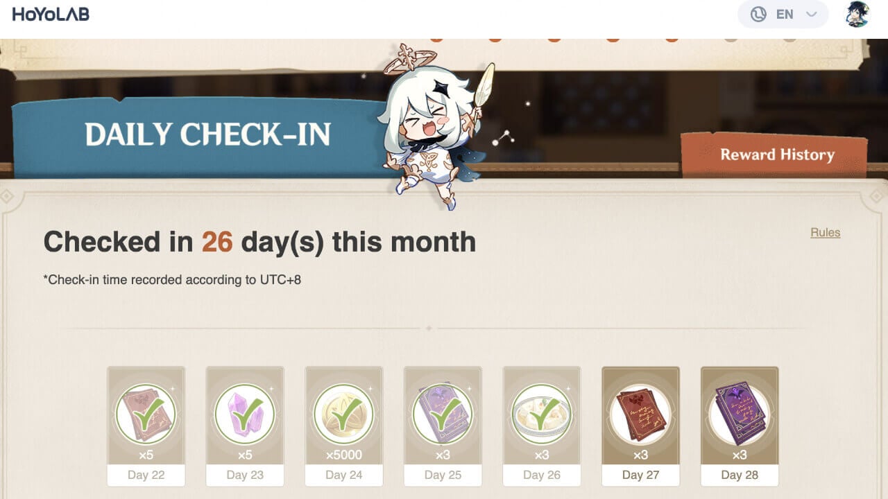 Genshin Impact How to Claim Daily Login Rewards