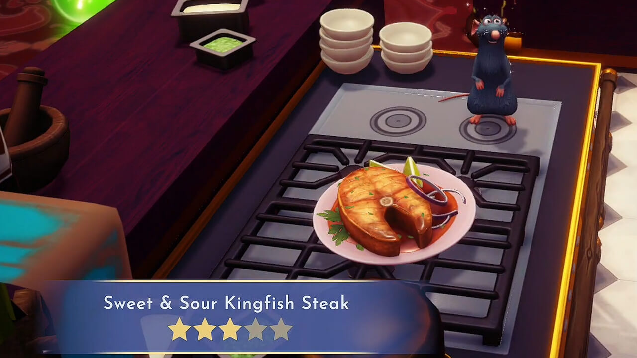 How to cook Sweet and Sour Kingfish Steak in Disney Dreamlight Valley