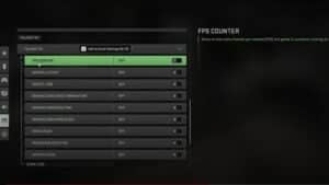 call of duty modern warfare 2 fps counter