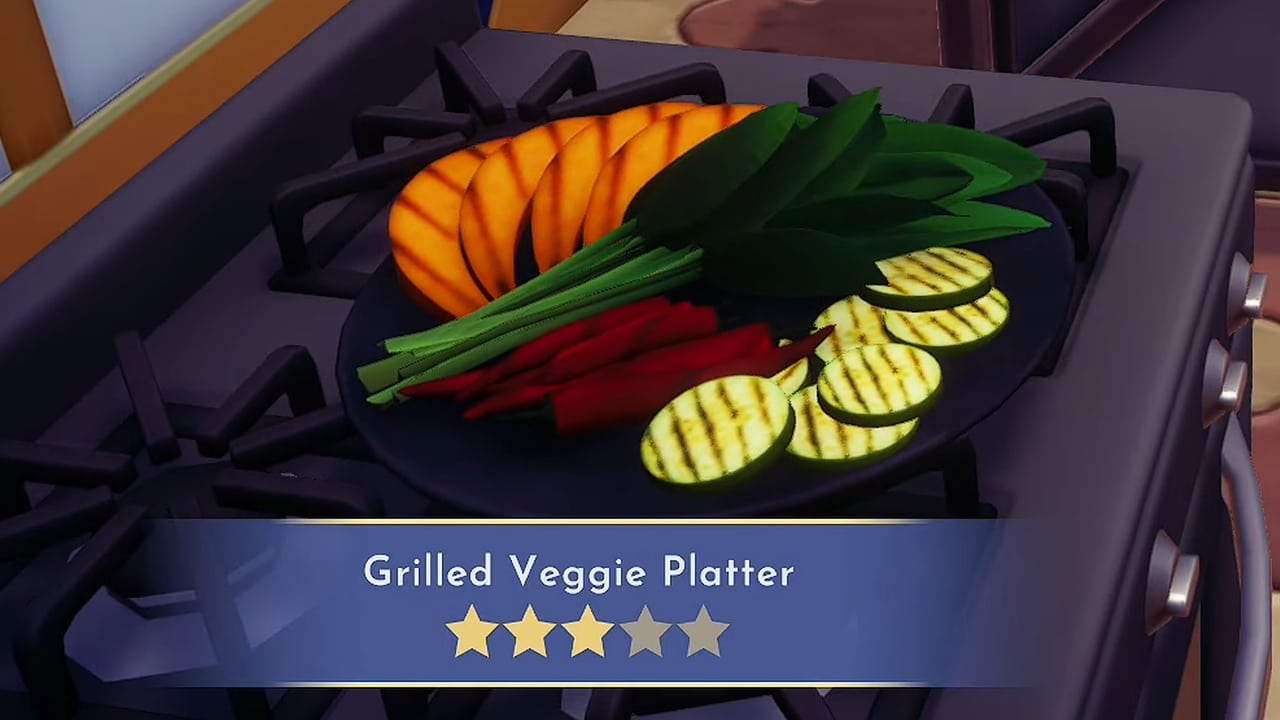 How to Make a Grilled Veggie Platter in Disney Dreamlight Valley