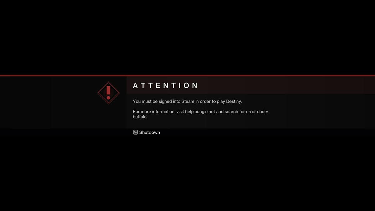 Destiny 2 How To Fix Buffalo Error Code The Nerd Stash