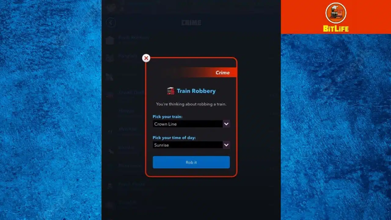 How To Rob a Train in BitLife