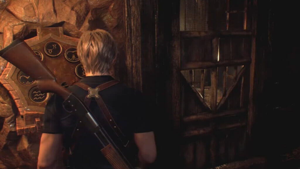 Solving the Small Cave Shrine puzzle in Resident Evil 4 Remake