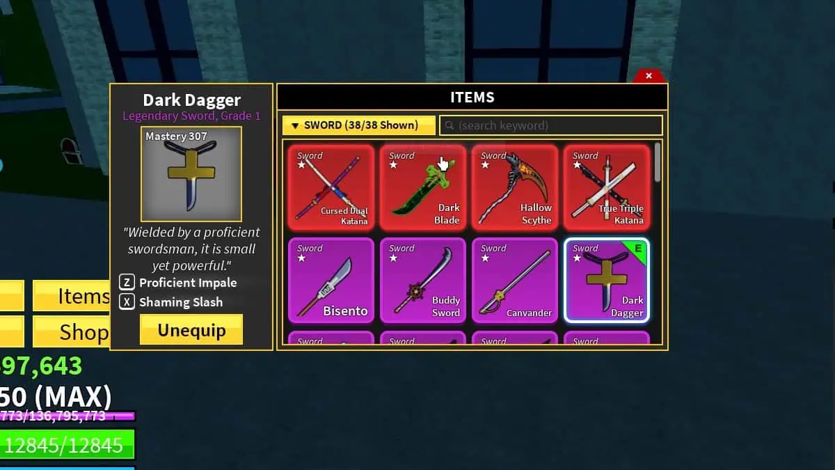 Roblox: How to Get Dark Dagger in Blox Fruits