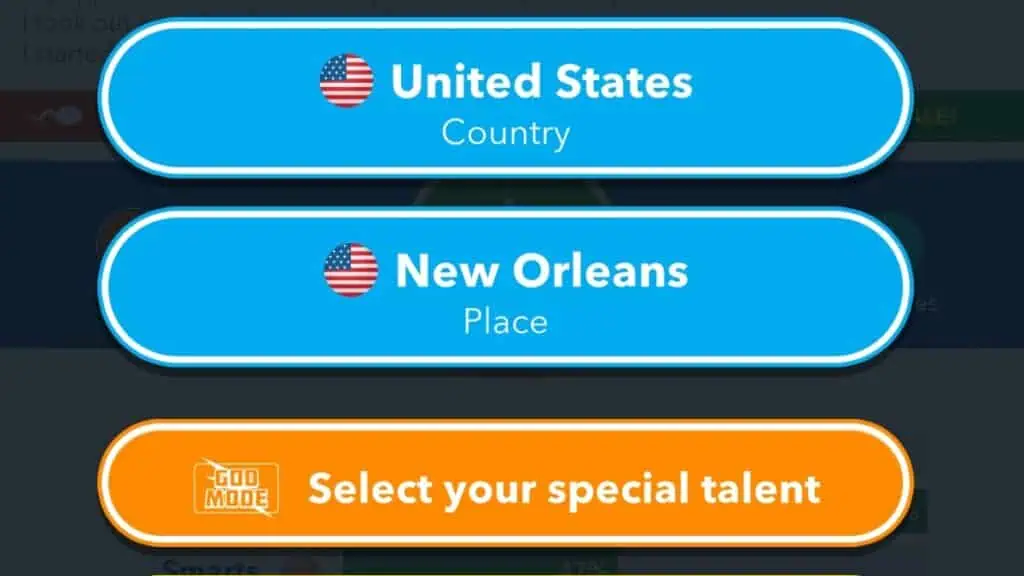 how to be born in new orleans in bitlife