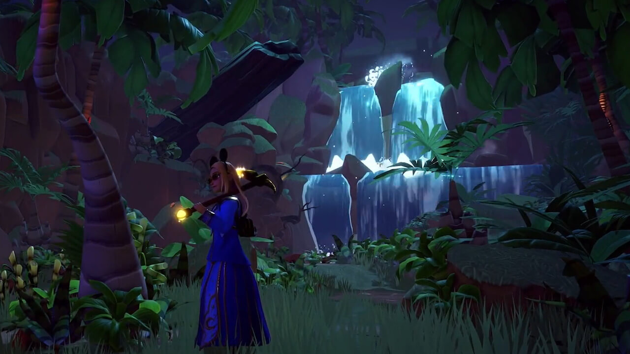 How to Lower Log Near Waterfall in Disney Dreamlight Valley Eyes in