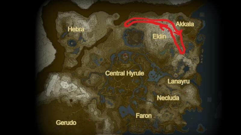 Where To Find Dinraal in Zelda Tears of the Kingdom