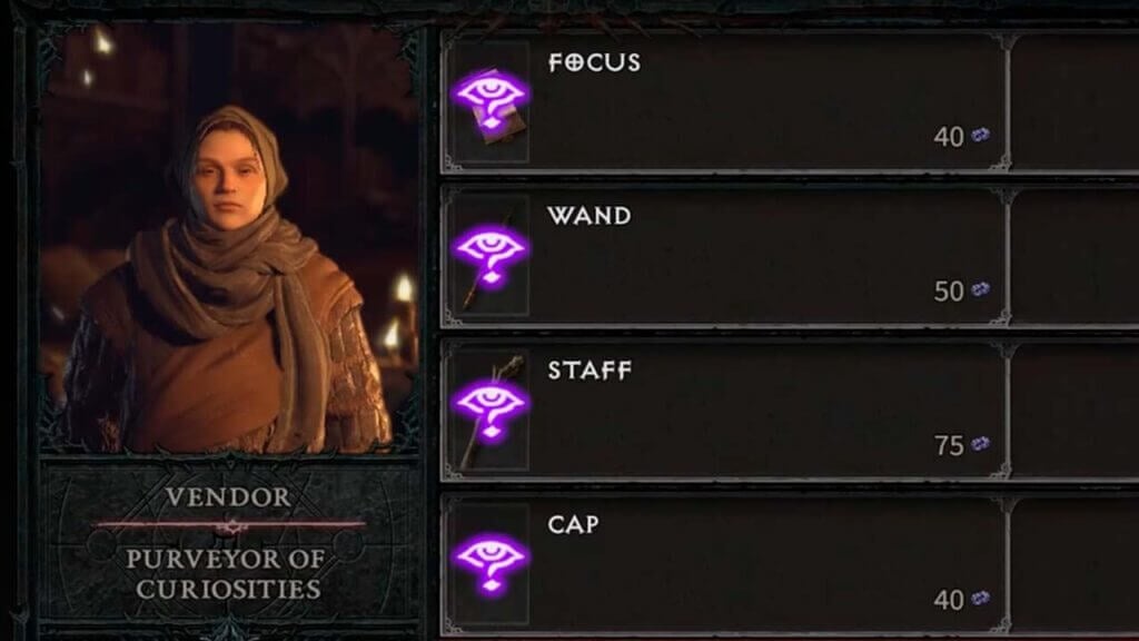 All Purveyor of Curiosities Locations in Diablo 4 Purveyor of Curiosities Diablo 4