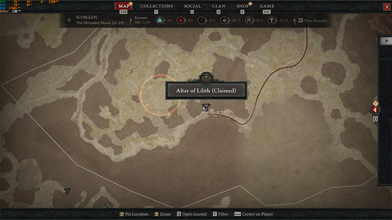 Shrouded Moors Loch Raeth Altar of Lilith