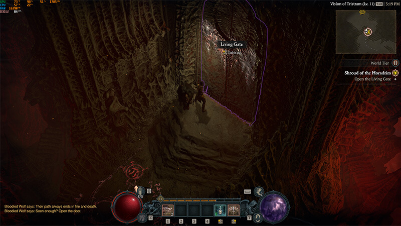 Open the Living Gate in Shroud of the Horadrim