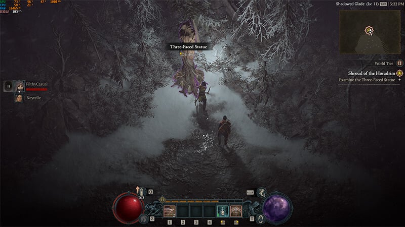 Shroud of the Horadrim Three-Faced Statue in the Search for Neyrelle