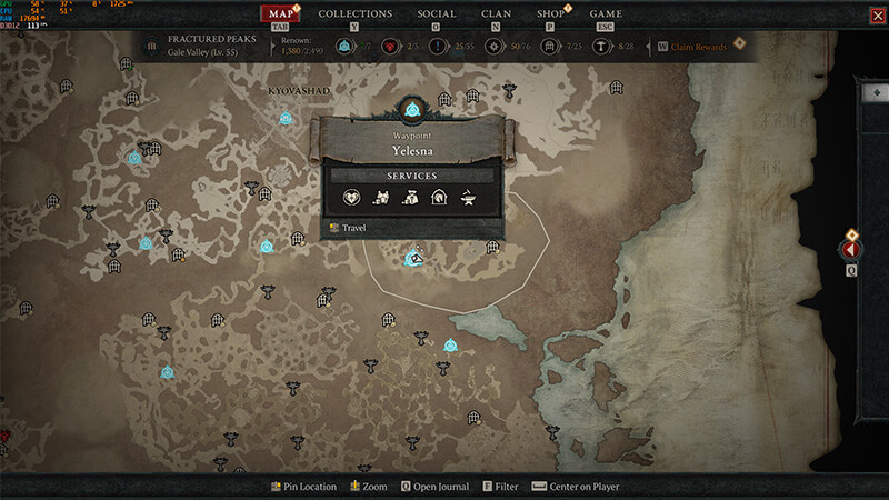 Yelesna Location