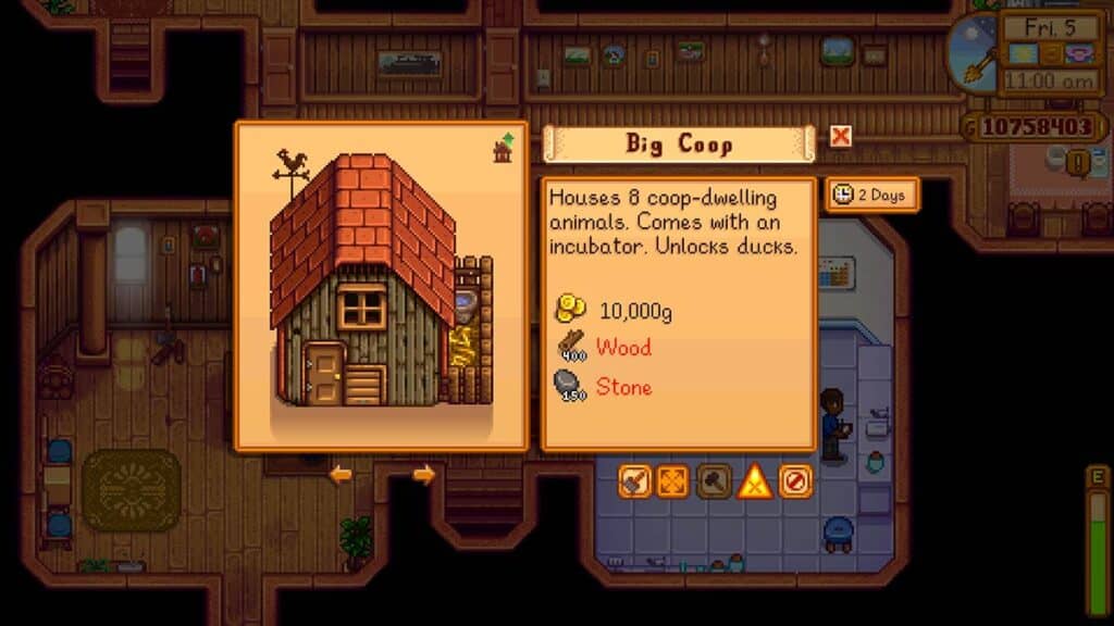 Stardew Valley: How To Build and Upgrade Coop