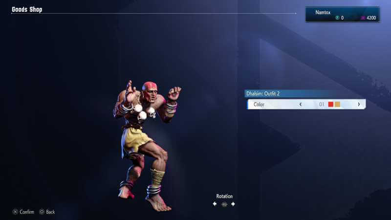 Dhalsim Street Fighter 6 Outfit 2 color 01