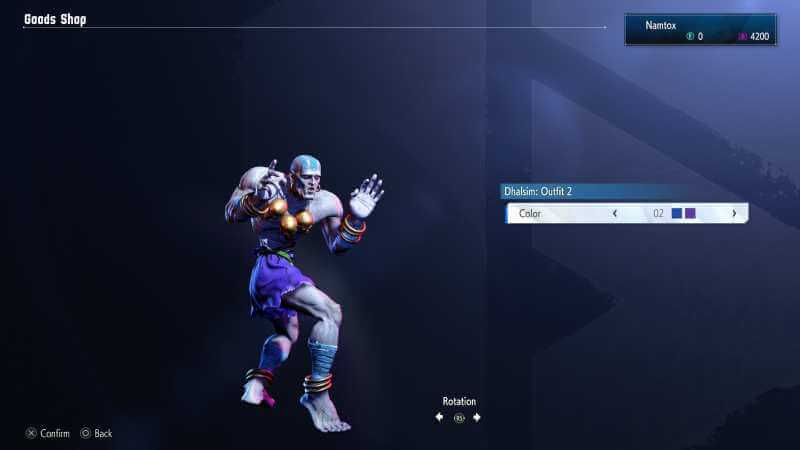 Dhalsim Street Fighter 6 Outfit 2 color 02