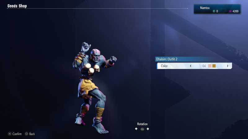 Dhalsim Outfit 2 color 04