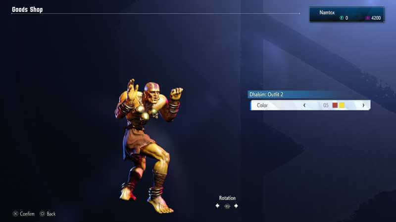 Dhalsim Outfit 2 color 05