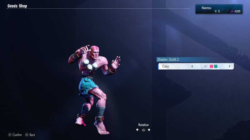 Dhalsim Outfit 2 color 07