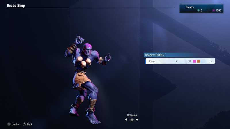 Dhalsim Outfit 2 color 08