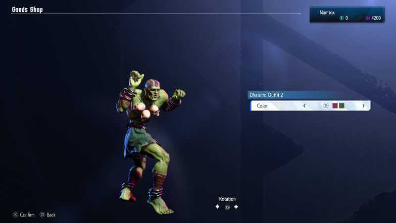 Dhalsim Outfit 2 color 09