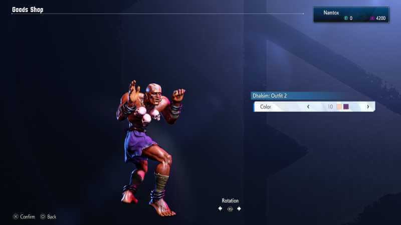 Dhalsim Outfit 2 color 10