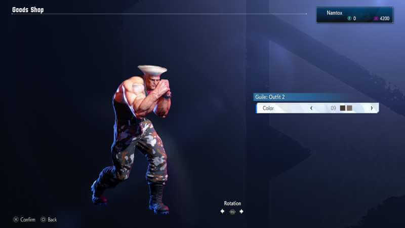 Guile Outfit 2 color 09