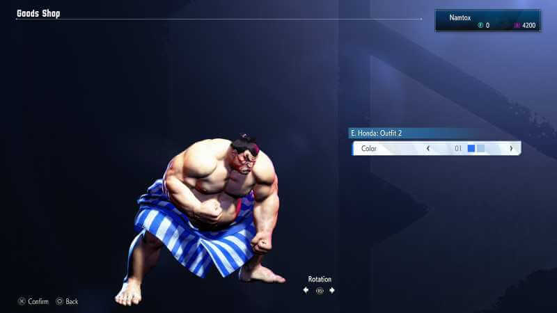 Honda Street Fighter 6 Outfit 2 color 01