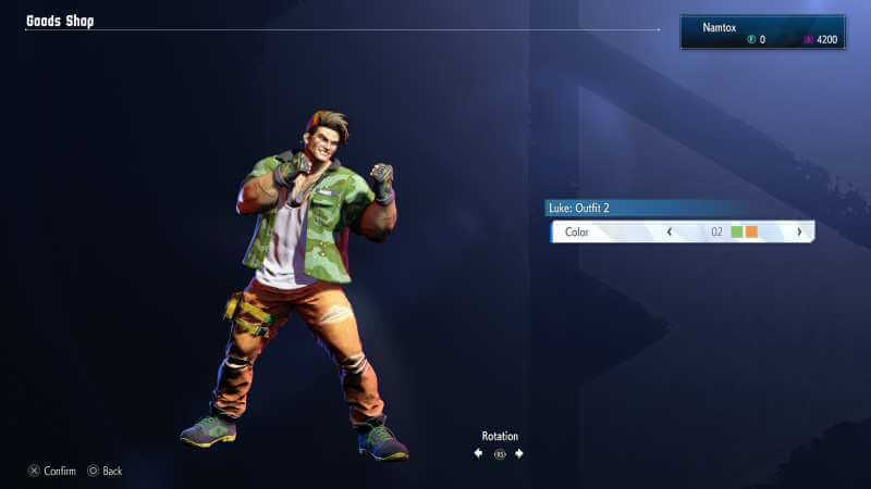 Luke Street Fighter 6 Outfit 2 color 02