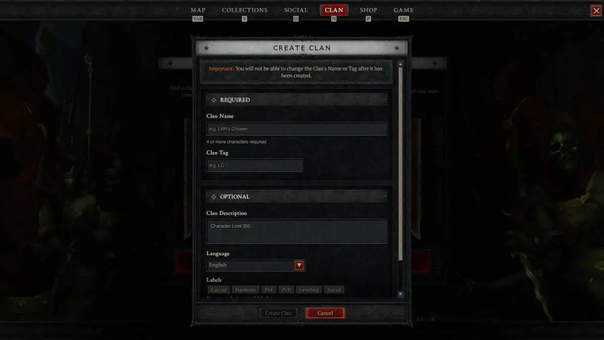 How to Join and Create Clans in Diablo 4