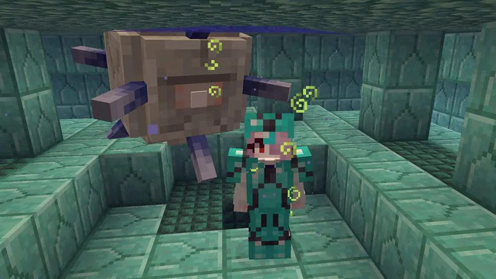 elder guardian staring menacingly in minecraft