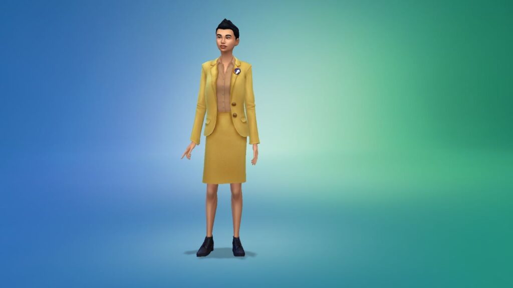 How to use cheats to change a sim's career outfit in The Sims 4.