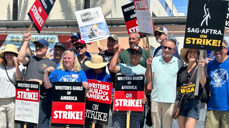 Hollywood screenwriters and actors are on strike together for the first time in 60 years.