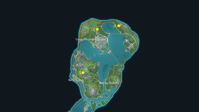 All Fontaine Shrine of Depths Locations in Genshin Impact 4.0