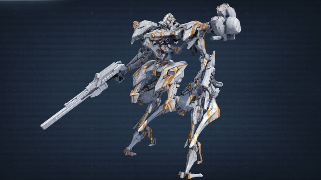 Profile view of an AC in Armored Core 6