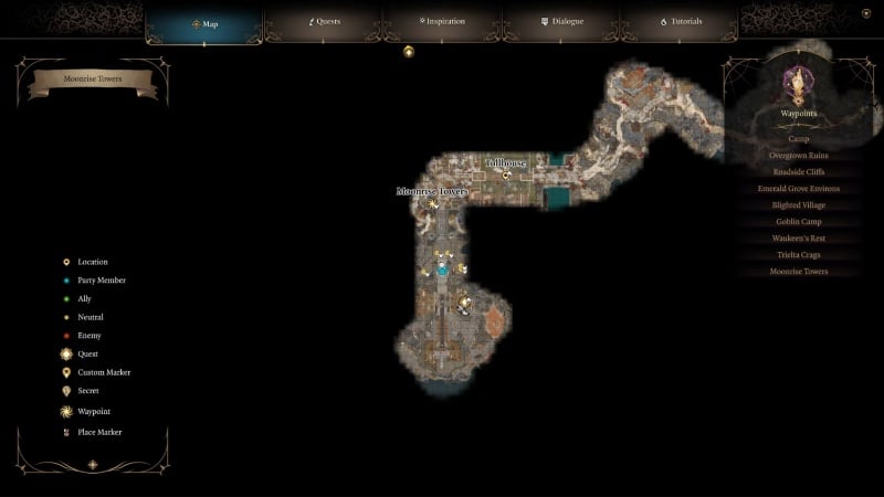 Baldur's Gate 3 get fix Moon Lantern map