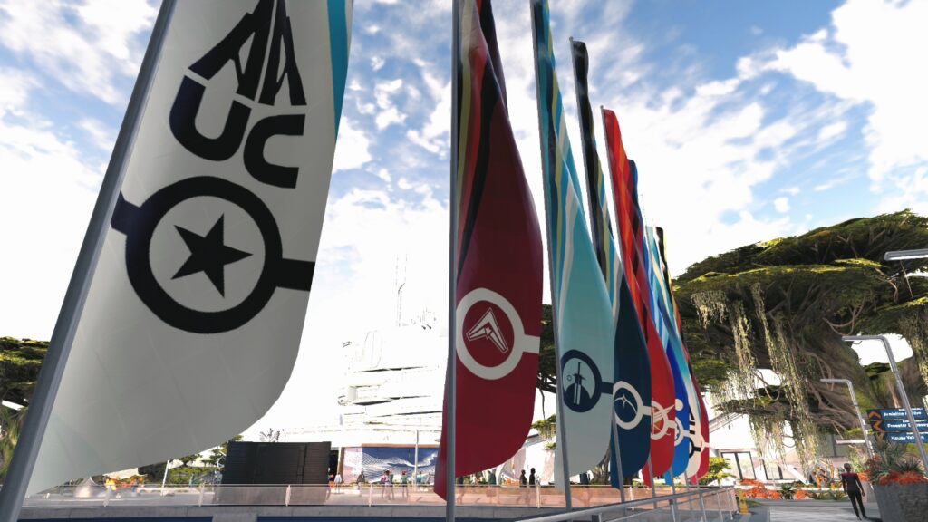 Starfield faction flags row