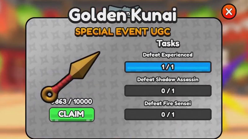 Ninja Fighting Simulator Roblox: How Can You Get the Golden Kunai?