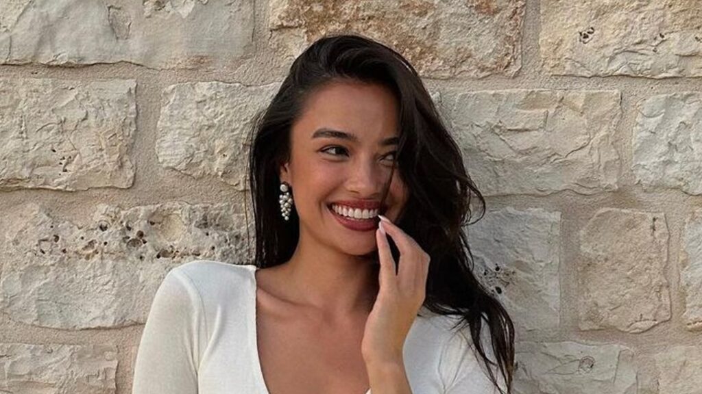 Kelsey Merritt wears silver