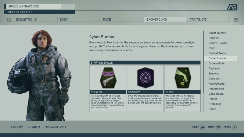 Starfield Cyber Runner Background