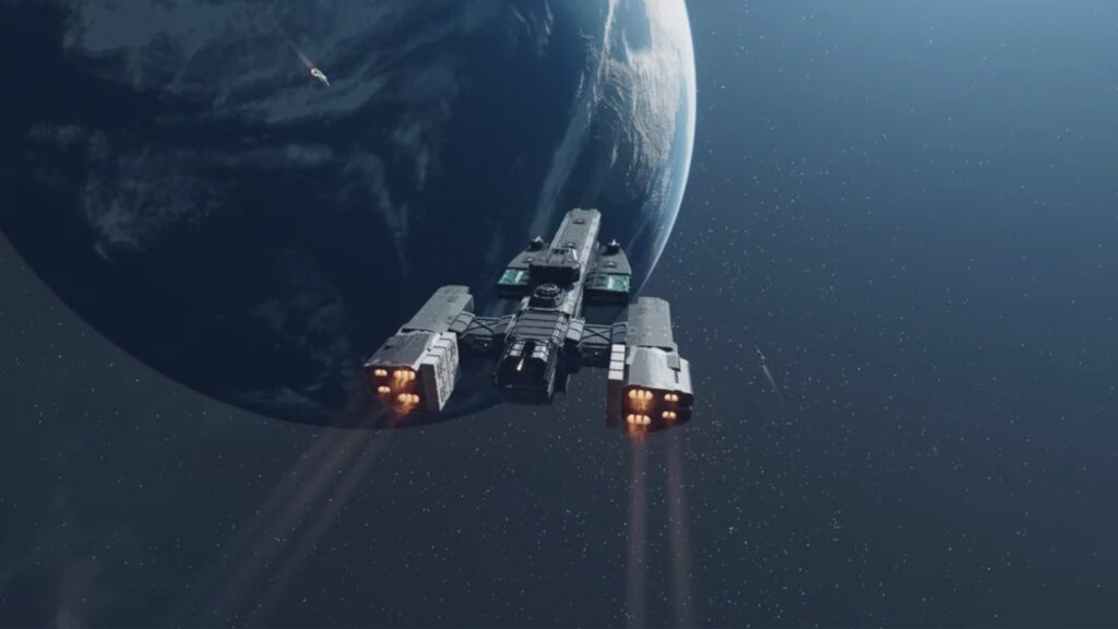 Starfield Halo frigate Forward Unto Dawn