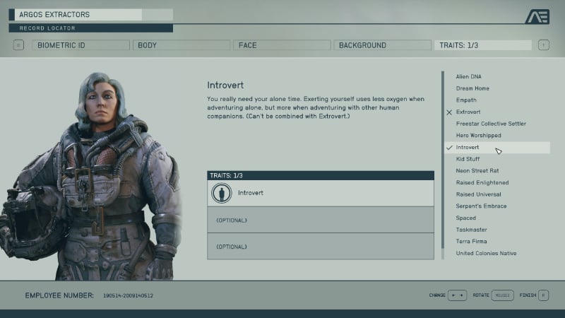 The Introvert Trait in Bethesda's sci-fi epic