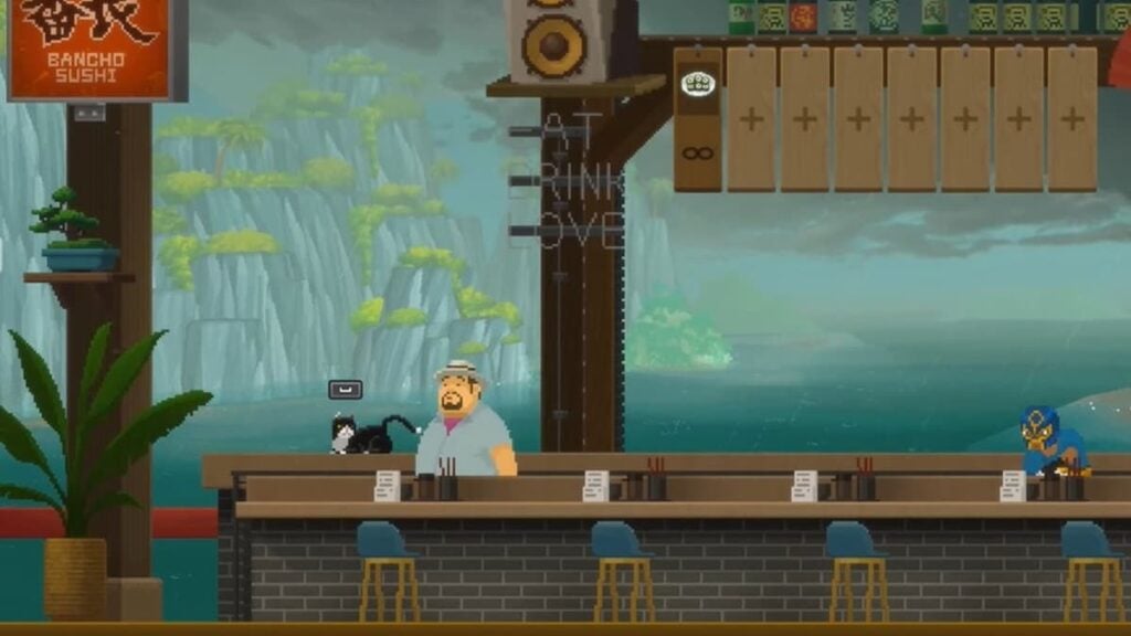 Dave in his restaurant in Dave the Diver for Steam Deck