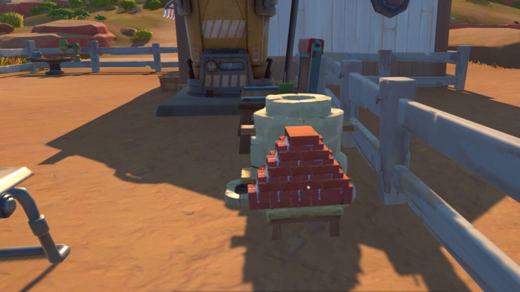 A stack of bricks in My Time at Sandrock