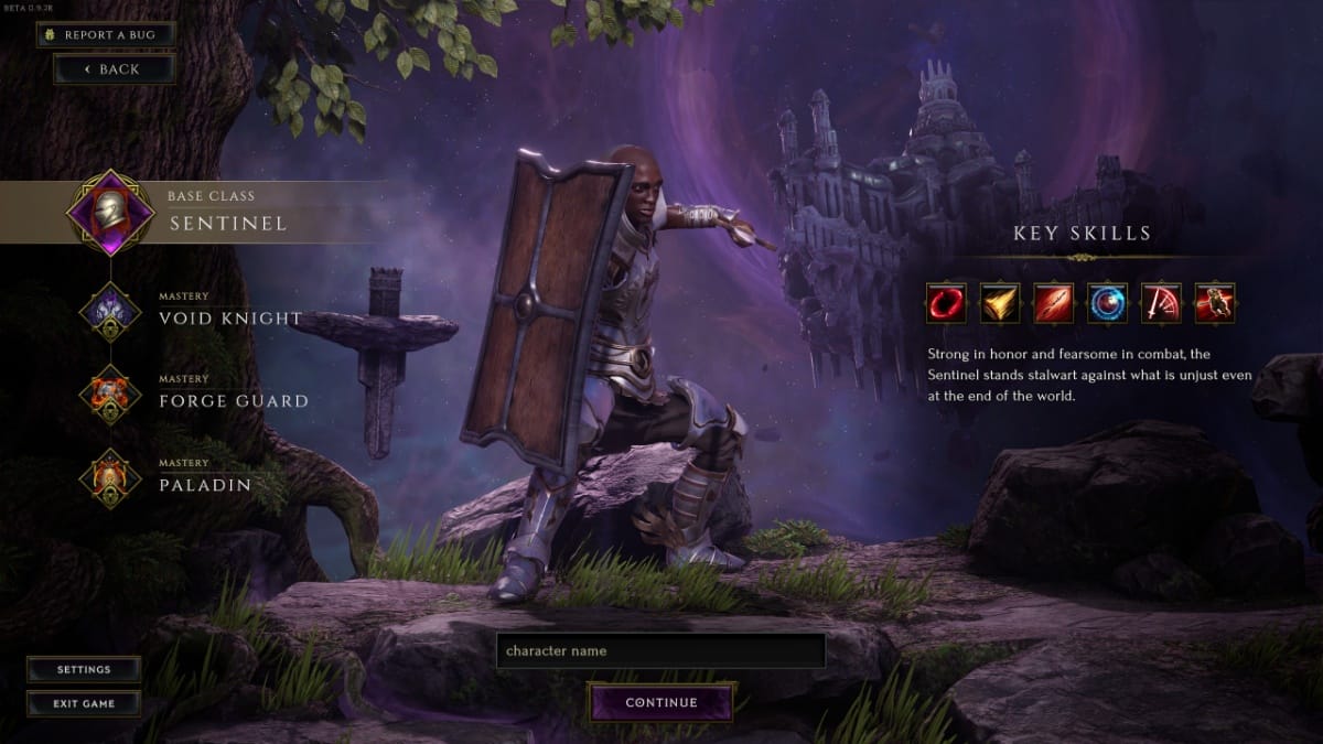 Last Epoch classes Sentinel