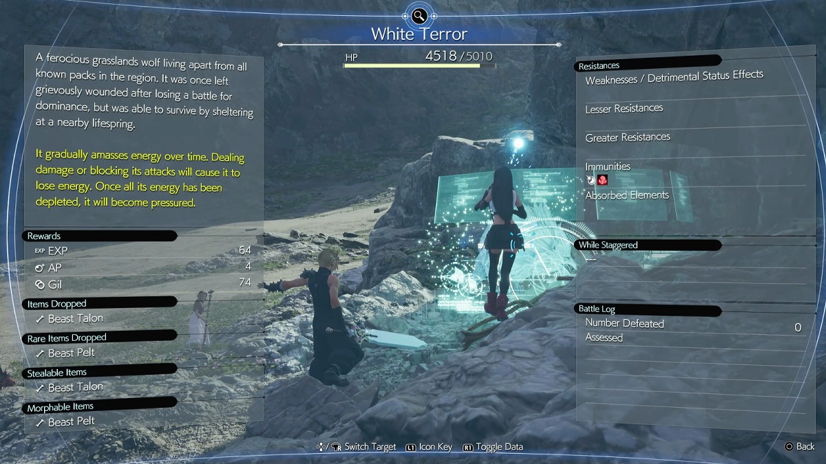 White Terror Attribute in FF7 Rebirth